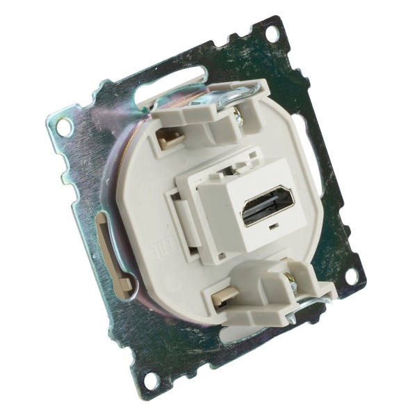 Розетка HDMI 2.1, Type A (механизм), STEKKER, GLS00-7118-08, серия Катрин, золото 50060