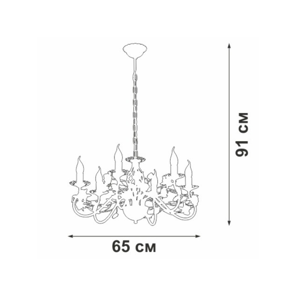 Подвесная люстра Vitaluce V1778-0/6