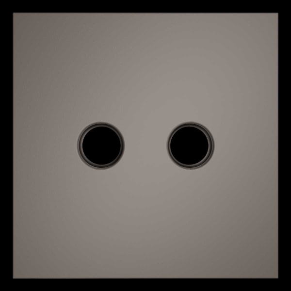 Накладка для розетки телевизионной оконечной TV+SAT, S70 (капучино) Voltum VLS001614