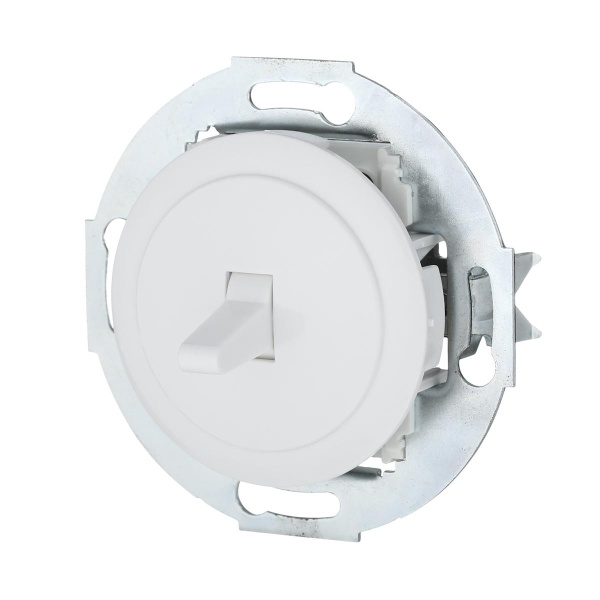 Переключатель LK Studio 1-рычажковый, на 2 направления (схема 6) 16 A, 250 B (белый) Vintage 880804-1