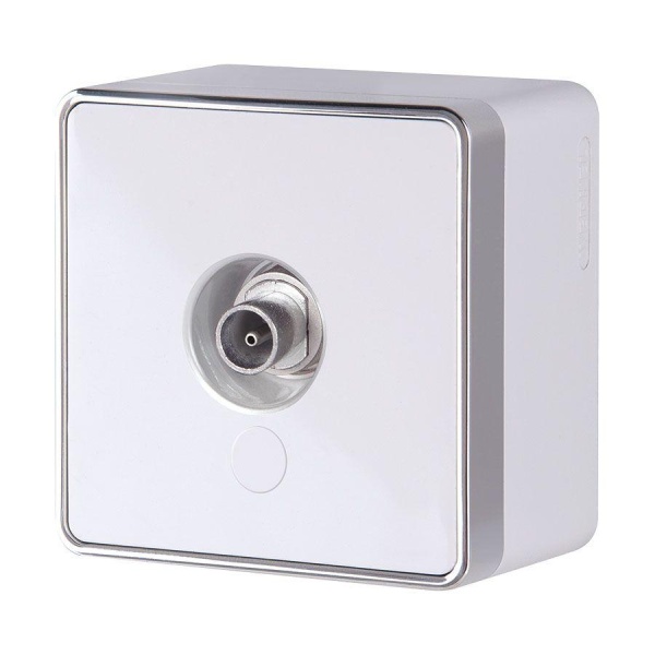 ТВ-розетка Werkel Gallant оконечная белая W5083001 4690389164712