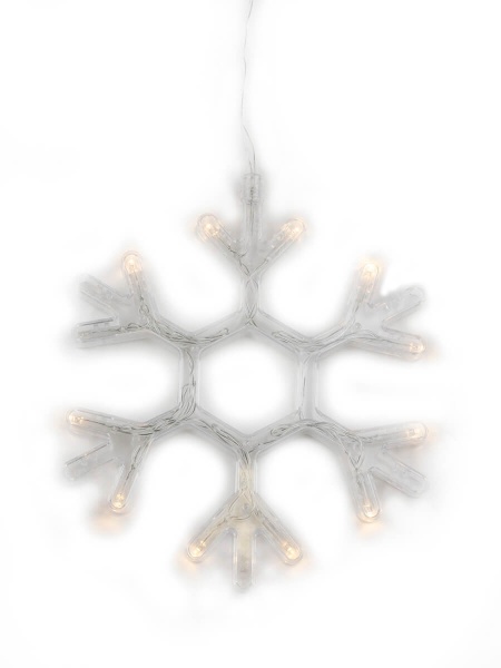 Подвесной светодиодный светильник «Снежинка» Uniel ULD-H1819-012/STA/3AAA Warm White IP20 Snowflake UL-00007251