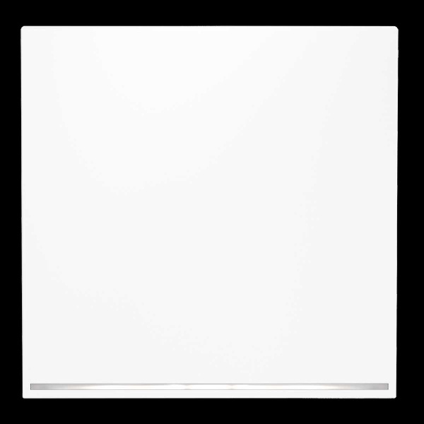 Клавиша для выключателя/переключателя одноклавишного с подсветкой S70 (белый матовый) Voltum VLS000202