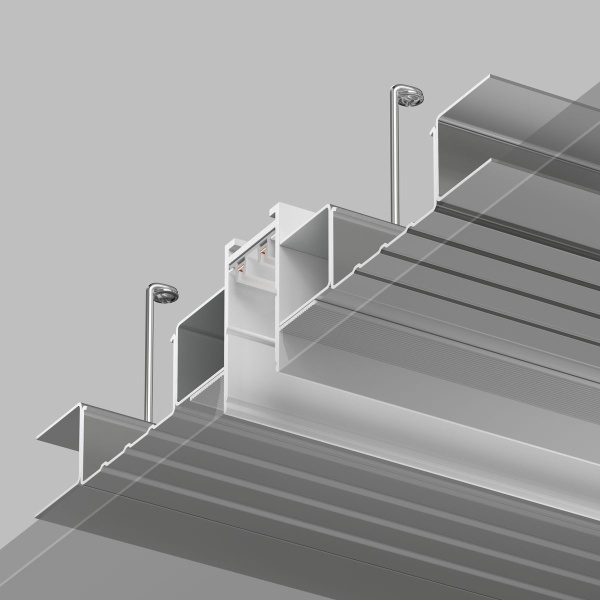 Шинопровод встраиваемый однофазный Denkirs Smart Hide TR2013-WH