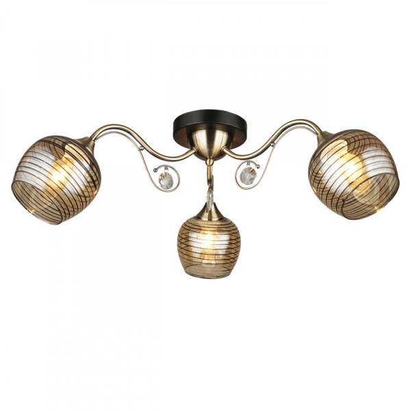 Потолочная люстра IMEX MD.4044-3-S AB+BK