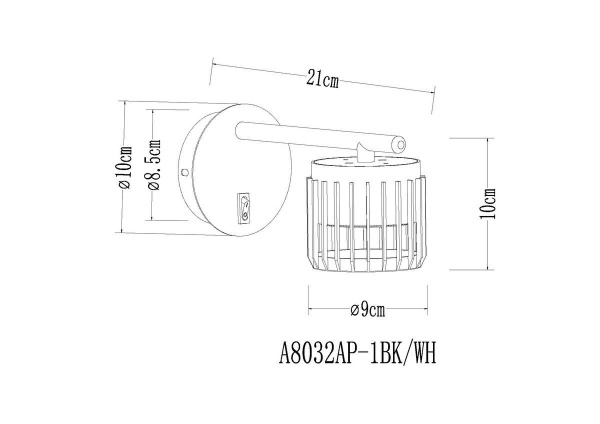 Бра Arte Lamp Atria A8032AP-1WH Бра Arte Lamp Atria A8032AP-1WH