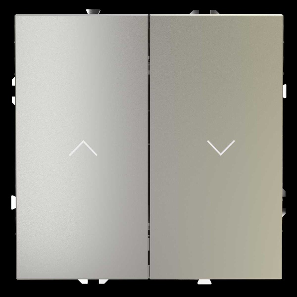 Выключатель встраиваемый Voltum S70 для жалюзи 10А шелк VLS020704