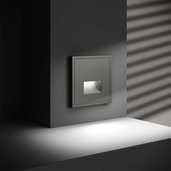 Подсветка светодиодная встраиваемая Voltum S70, (титан) VLS070606