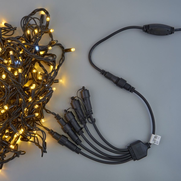 Провод-разветвитель для гирлянд Uniel UCX-F90 S5/0.4M/BK UL-00013237