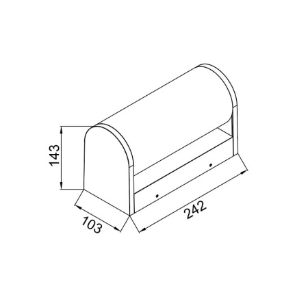 Настенный уличный светильник Mantra GANT 9280