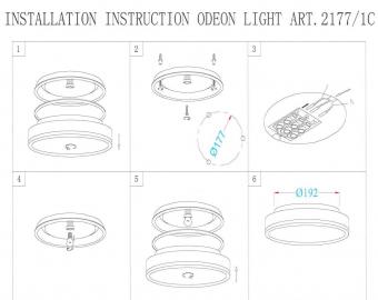 Настенный светильник Odeon Light Drops Yun 2177/1C