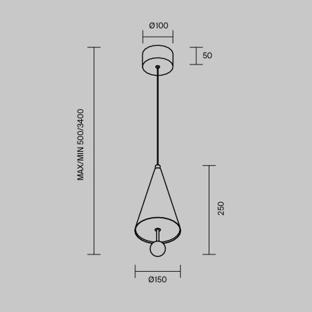 Подвесной светильник Maytoni Modern Bell MOD534PL-L11B3K