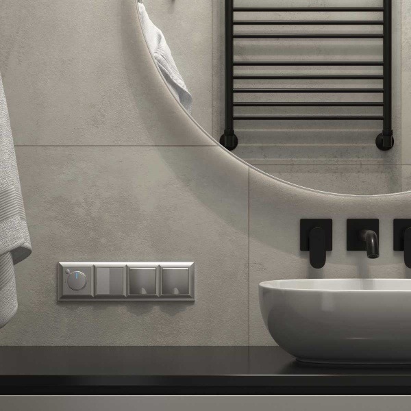 Терморегулятор Werkel электромеханический для теплого пола серебряный W1151106 4690389156021