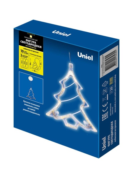 Подвесной светодиодный светильник «Ёлочка» Uniel ULD-H1620-010/STA/3AAA Warm White IP20 Xmas Tree UL-00007254 Подвесной светодиодный светильник «Ёлочка» Uniel ULD-H1620-010/STA/3AAA Warm White IP20 Xmas Tree UL-00007254