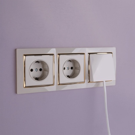 Вывод кабеля Werkel слоновая кость W1150203 4690389155680