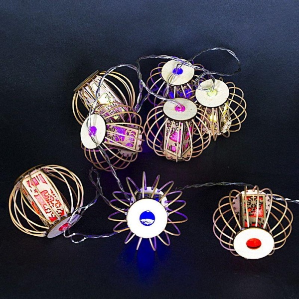 Cветодиодная гирлянда Sneha Фонарик 230V разноцветная статичный A-452