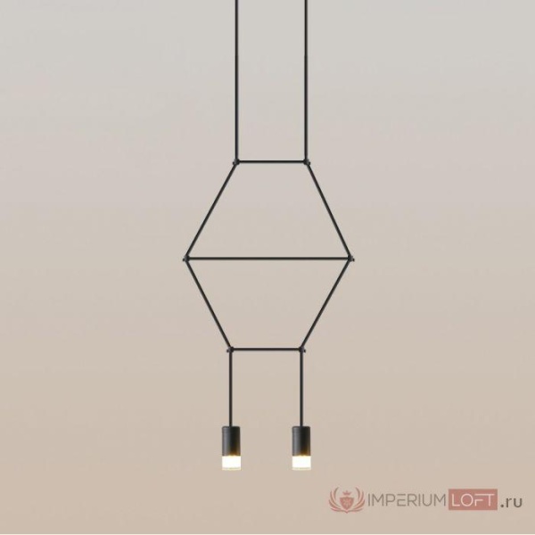 Подвесной светильник Imperium Loft Via Wireflow Polyhedral 2 Lineal Pendant Light 152907-22