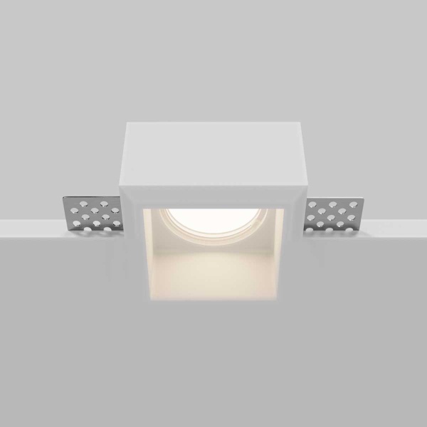 Встраиваемый светильник Maytoni Technical Downlight Gyps Modern DL131-GU10-01-W