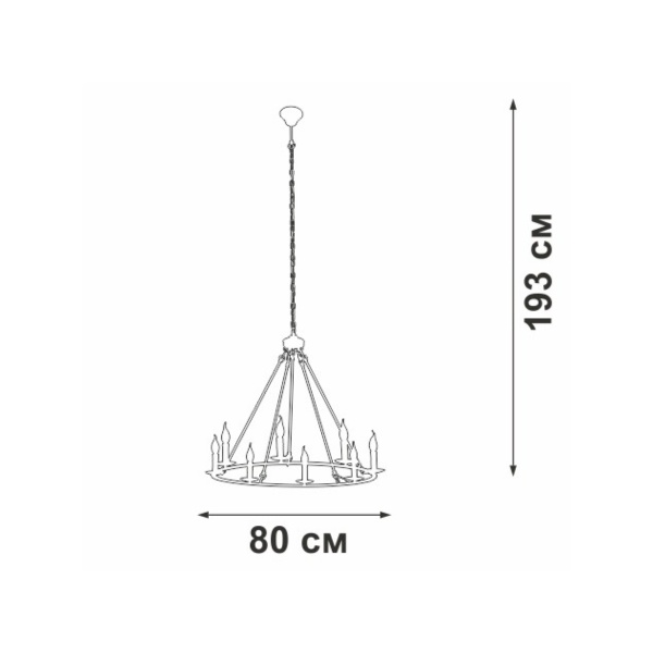 Подвесная люстра Vitaluce V3756-1/8